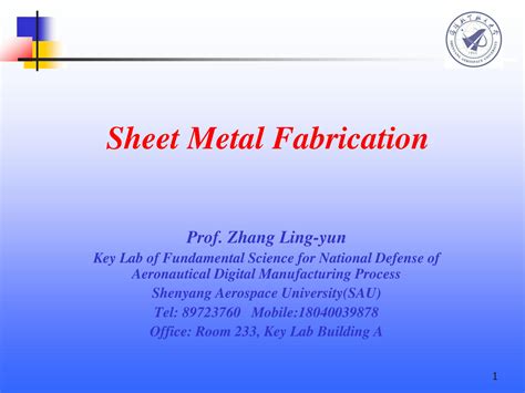 sheet metal fabrication course